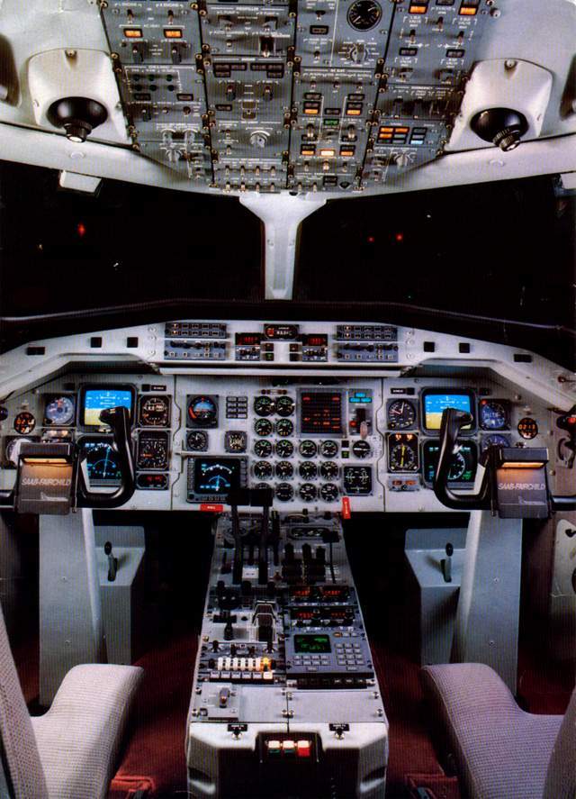 saab 340 cockpit
